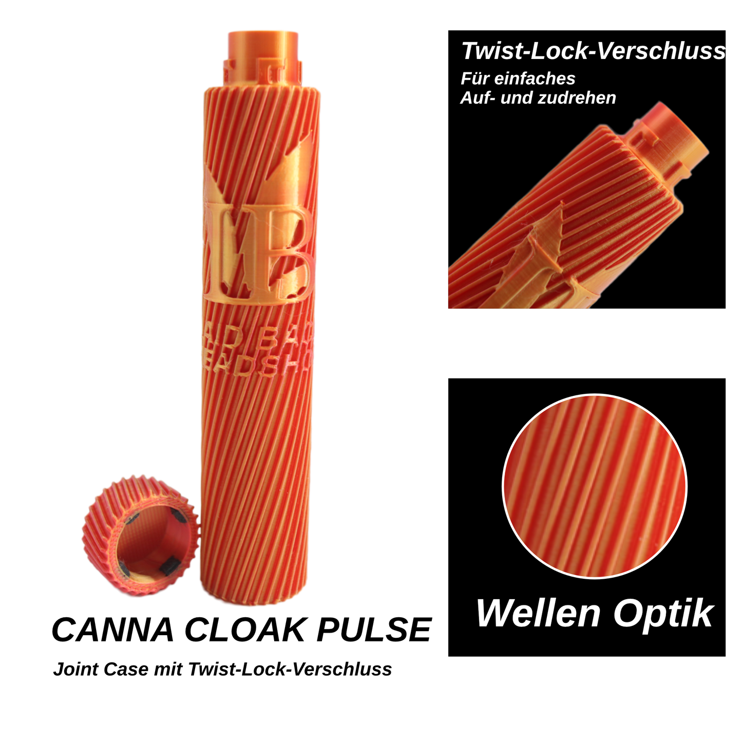 CannaCloak Pulse - Joint Case mit Drehverschluss