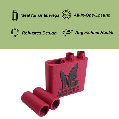 Clip & Puff -  Double Joint Case mit Halterung für Clipper Feuerzeuge - Laid Back Headshop