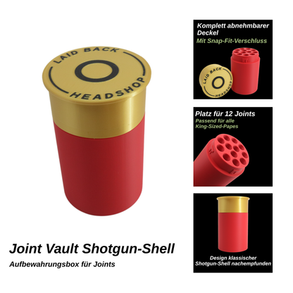 Joint Vault Shotgun-Shell - Aufbewahrungsbox für Joints